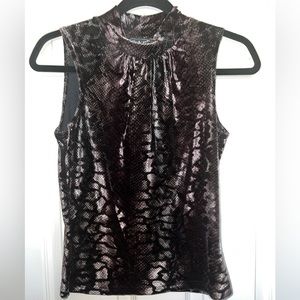 🤎 Velvet Snakeskin Top